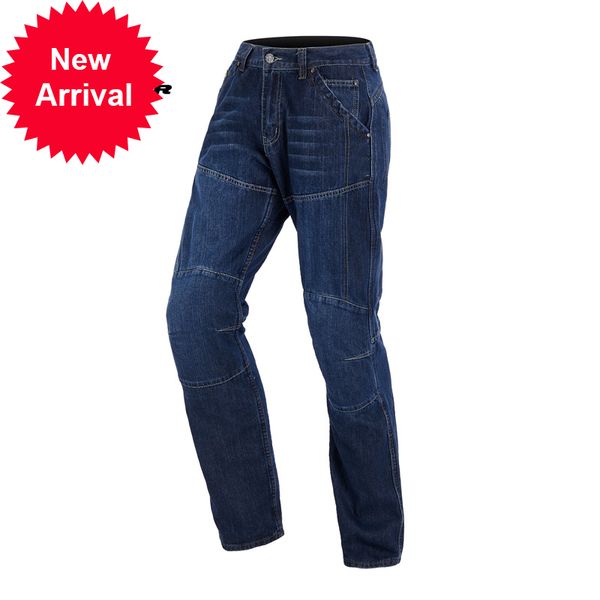 2021 new velvet jeans for riding winter mens motorcycle pants k, Blue
