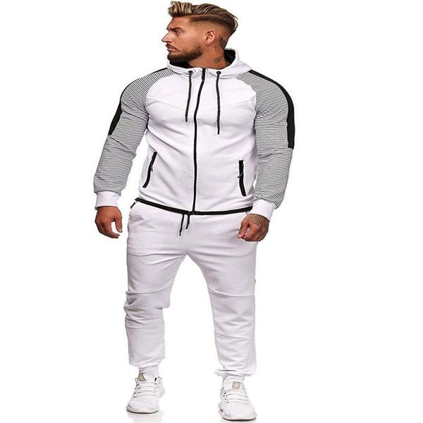 men's hoodies & sweatshirts fashion stripe color hooded sports tracksuit 2 piece set men clothing mens tracksuits 2021 outfit, Black
men's hoodies & sweatshirts fashion stripe color hooded sports tracksuit 2 piece set men clothing mens tracksuits 2021 outfit, Black