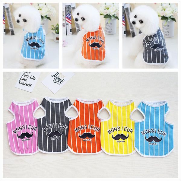 dog apparel pet clothes summer vest t-shirt europe, america, japan and south korea fashion stripe beard
dog apparel pet clothes summer vest t-shirt europe, america, japan and south korea fashion stripe beard