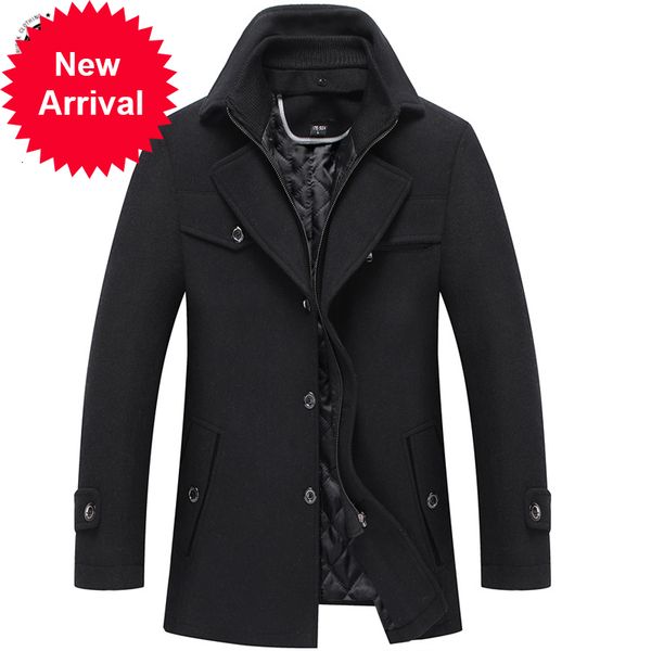 ruelk 2021 autumn and winter new men's woolen wool coat fashion classic solid color double collar thickened lapel jacket men top, Black;brown
ruelk 2021 autumn and winter new men's woolen wool coat fashion classic solid color double collar thickened lapel jacket men top, Black;brown