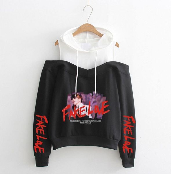 bangtan boys fake love hoodies kpop sweatshirt women fashion popular off-shoulder hoodie tracksuit women streetwear pullovers, Black
bangtan boys fake love hoodies kpop sweatshirt women fashion popular off-shoulder hoodie tracksuit women streetwear pullovers, Black