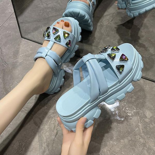 sandals 2021 summer women outdoor slides 9cm/3.5 inch height fashion casual shoes colorful slippers cratal rhinestone 35-40, Black
sandals 2021 summer women outdoor slides 9cm/3.5 inch height fashion casual shoes colorful slippers cratal rhinestone 35-40, Black