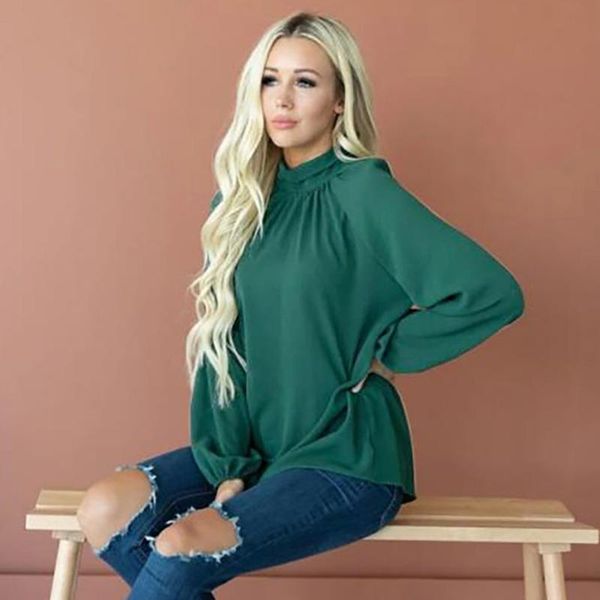 chiffon blouse new women long sleeve stand neck work wear shirts elegant lady casual blouses women's blusas plus size#g1, White
chiffon blouse new women long sleeve stand neck work wear shirts elegant lady casual blouses women's blusas plus size#g1, White