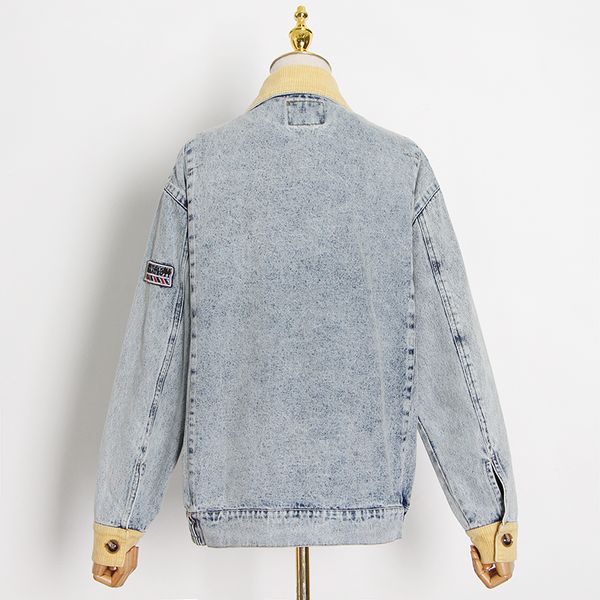 hit color patchwork denim jacket for women lapel long sleeve casual jacket female fashion new clothing tide autumn, Black;brown
hit color patchwork denim jacket for women lapel long sleeve casual jacket female fashion new clothing tide autumn, Black;brown