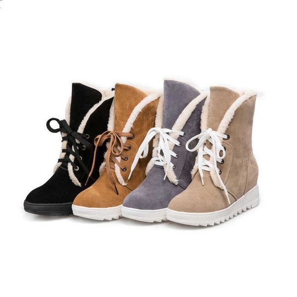 zawsthia winter super warm faux wool fur inside lace-up casual flats shoes womans russia plush women snow boots big size 43 10 210611, Black
zawsthia winter super warm faux wool fur inside lace-up casual flats shoes womans russia plush women snow boots big size 43 10 210611, Black