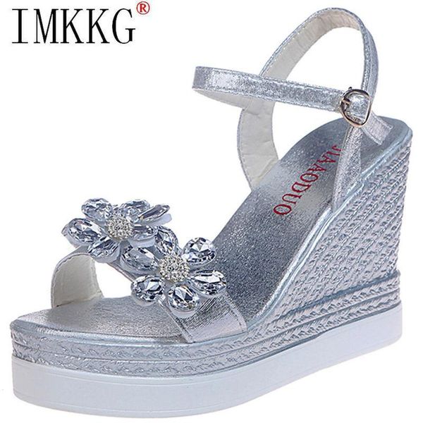 2021 female fashion flower open toe sandals dress silver sandals women rhinestone wedges platform party shoes woman size 40, Black
2021 female fashion flower open toe sandals dress silver sandals women rhinestone wedges platform party shoes woman size 40, Black