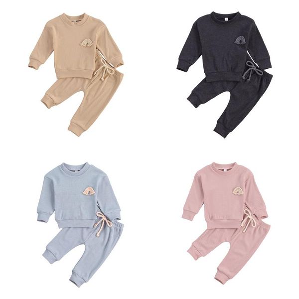 clothing sets baby boy suits autumn casual girls clothes kids rainbow embroidery sweatshirts+sports pants ribbed tracksuits, White
clothing sets baby boy suits autumn casual girls clothes kids rainbow embroidery sweatshirts+sports pants ribbed tracksuits, White