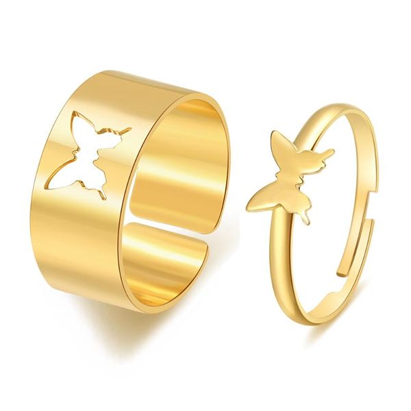 wedding rings famshin gold butterfly for women men lover couple set engagement friendship open 2021 punk jewelry, Slivery;golden
wedding rings famshin gold butterfly for women men lover couple set engagement friendship open 2021 punk jewelry, Slivery;golden