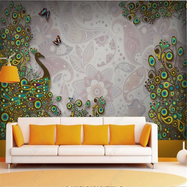 european style mural wallpaper for living room bedroom wallpapers peacock tv background wall papers home decor papel de parede
european style mural wallpaper for living room bedroom wallpapers peacock tv background wall papers home decor papel de parede