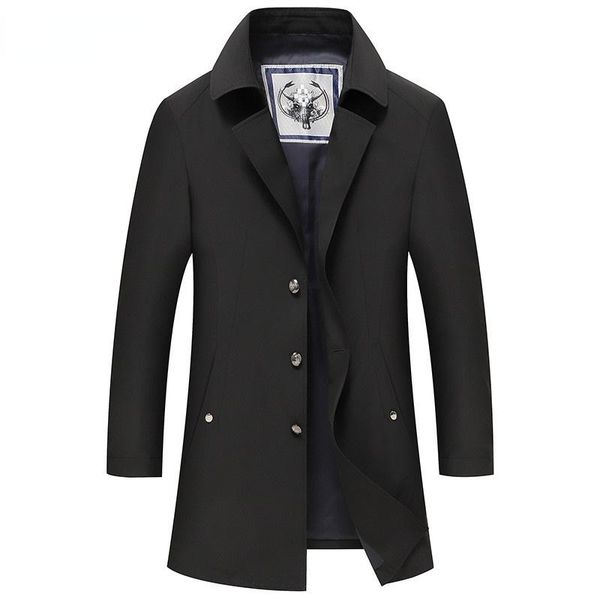 men's trench coats casual brand men solid mid-length thin turn-down collar business slim male, Tan;black
men's trench coats casual brand men solid mid-length thin turn-down collar business slim male, Tan;black