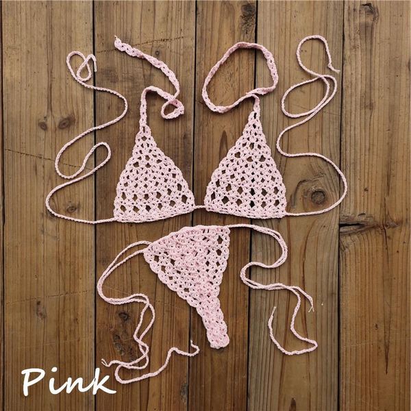 women's swimwear sunbathing handmade crochet bikini suit micro swimsuit, White;black
women's swimwear sunbathing handmade crochet bikini suit micro swimsuit, White;black