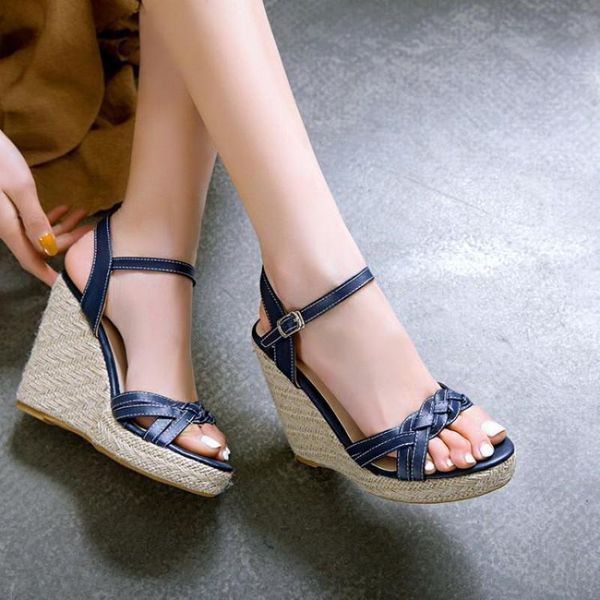 sandals women wedge female platform bohemia 11cm high heel fashion ankle strap open toe ladies shoes, Black
sandals women wedge female platform bohemia 11cm high heel fashion ankle strap open toe ladies shoes, Black