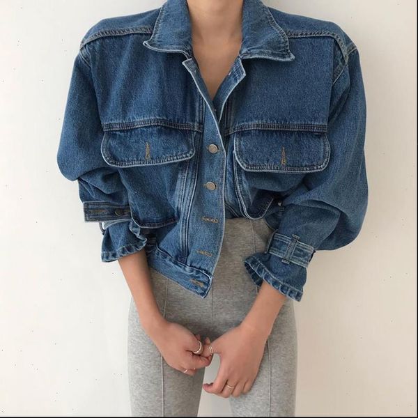2021 new denim blue short jackets women lapel single breasted casual streetwear jeans jackets female spring outerwear coat, Black;brown
2021 new denim blue short jackets women lapel single breasted casual streetwear jeans jackets female spring outerwear coat, Black;brown