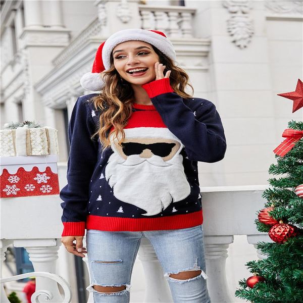 women's sweaters women xmas sweater 2021 fall winter christmas pullover knitting loose pull homme female, White;black
women's sweaters women xmas sweater 2021 fall winter christmas pullover knitting loose pull homme female, White;black