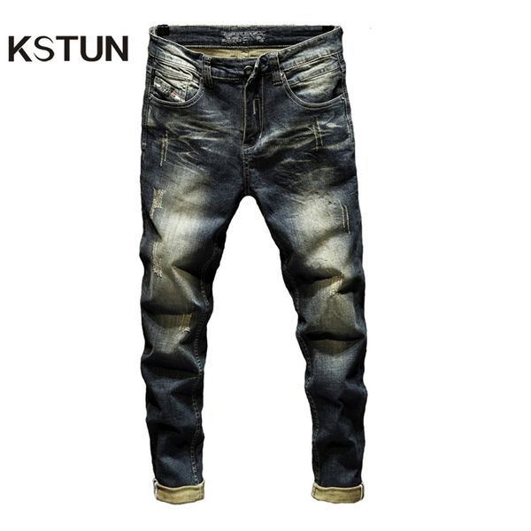 jeans mens denim pants slim fit retro stretch spring and autumn trousers for man streetwear moto biker jeans 210317, Blue
jeans mens denim pants slim fit retro stretch spring and autumn trousers for man streetwear moto biker jeans 210317, Blue