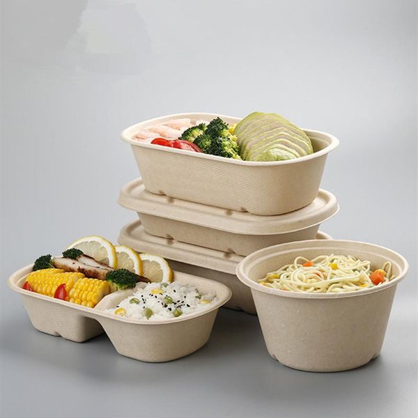 disposable cups & straws 10pcs biodegradable lunch box salad packaging light meal food takeaway rectangular pulp cup with lid
disposable cups & straws 10pcs biodegradable lunch box salad packaging light meal food takeaway rectangular pulp cup with lid