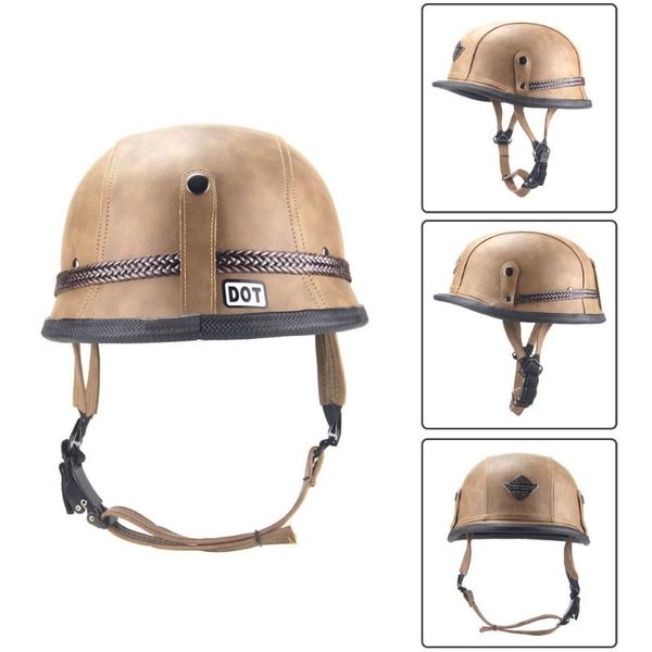 motorcycle helmets women/men open face half helmet pu leather racing motorbike safety
motorcycle helmets women/men open face half helmet pu leather racing motorbike safety