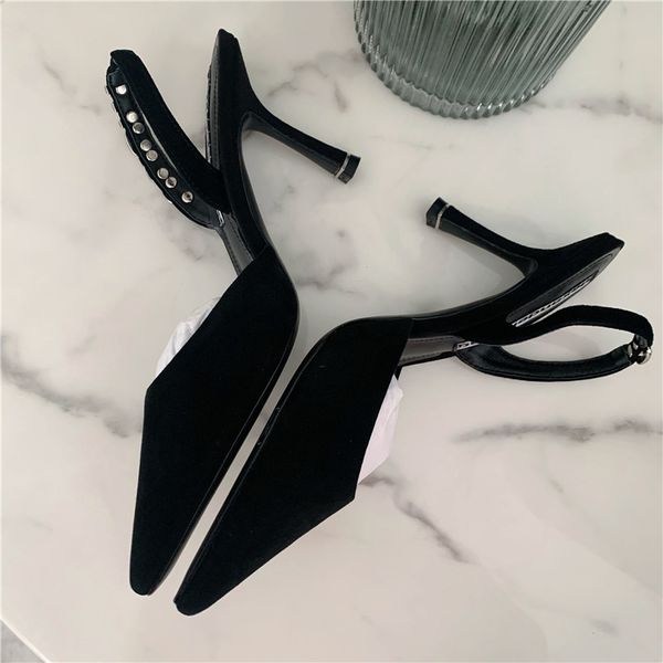 lady casual designer fashion women shoes black suede pointy toe stiletto stripper high heels crystal rhinestone slingback prom evening pumps
lady casual designer fashion women shoes black suede pointy toe stiletto stripper high heels crystal rhinestone slingback prom evening pumps