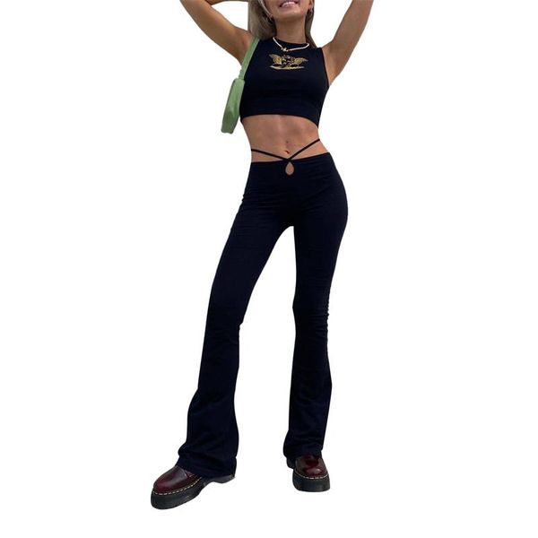 women's pants & capris xingqing autumn high waist loose casual wide leg draped solid color flare womens fashion trousers, Black;white
women's pants & capris xingqing autumn high waist loose casual wide leg draped solid color flare womens fashion trousers, Black;white