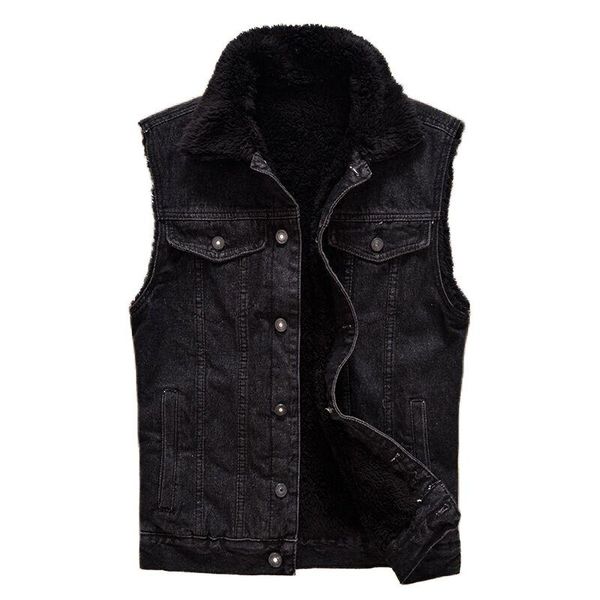 men's vests aboorun winter thicken fleece denim vest hip hop black slim sleeveless jeans jacket for male r3256, Black;white
men's vests aboorun winter thicken fleece denim vest hip hop black slim sleeveless jeans jacket for male r3256, Black;white