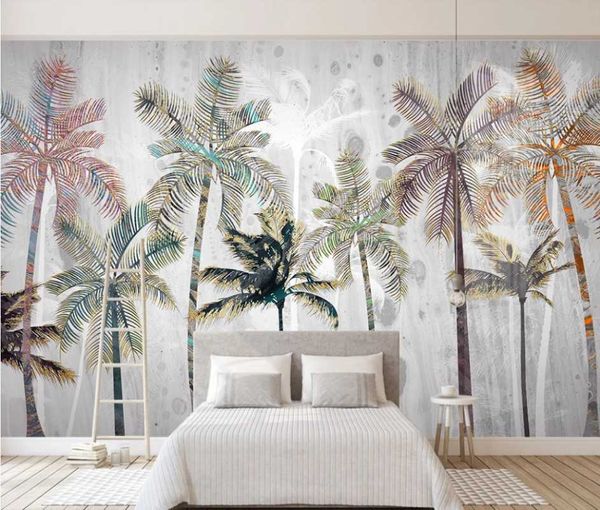 custom 3d wallpaper mural light luxury nordic tropical plants hand-painted coconut tree landscape bedroom background wall
custom 3d wallpaper mural light luxury nordic tropical plants hand-painted coconut tree landscape bedroom background wall