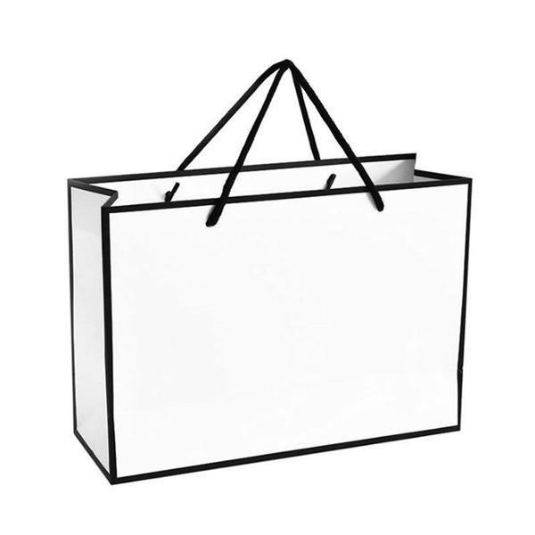 gift wrap 5pcs white paper bag handbag thickened women's clothing store solid color shopping party supplies
gift wrap 5pcs white paper bag handbag thickened women's clothing store solid color shopping party supplies