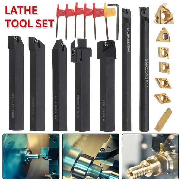 hand tools 7 set 12mm/10mm shank 45hrc lathe boring bar turning tool holder with carbide insert for semi-finish or
hand tools 7 set 12mm/10mm shank 45hrc lathe boring bar turning tool holder with carbide insert for semi-finish or