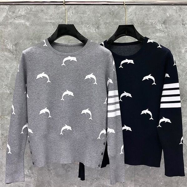 men's sweaters tb fashion - thom brand men's and women's sweaters, oval neck dolphin striped wool clothes, casual winter coat, White;black
men's sweaters tb fashion - thom brand men's and women's sweaters, oval neck dolphin striped wool clothes, casual winter coat, White;black