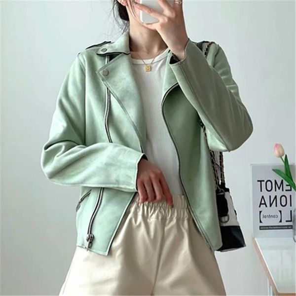 women's jackets faux suede short coat of cultivate morality fund 2021 autumn winters is fashion and leather lapels, Black;brown
women's jackets faux suede short coat of cultivate morality fund 2021 autumn winters is fashion and leather lapels, Black;brown