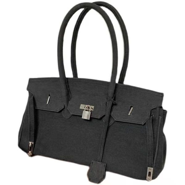 designer casual tote luxury shoulder bags large capacity handbags underarm bag canvas ladies purse individuality silver lock cool denim bag
designer casual tote luxury shoulder bags large capacity handbags underarm bag canvas ladies purse individuality silver lock cool denim bag