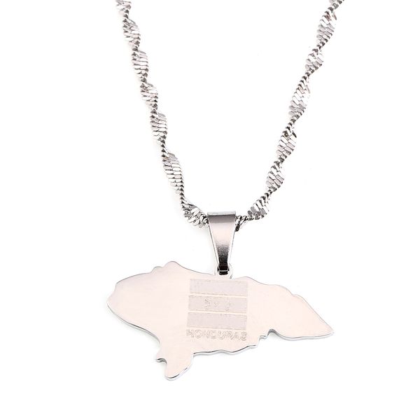 stainless steel small size honduras map pendant necklaces patriotic maps chain jewelry, Silver
stainless steel small size honduras map pendant necklaces patriotic maps chain jewelry, Silver