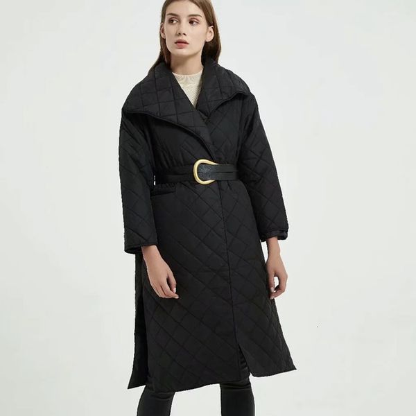 2021 New Lattice Clothes Long Money in Europe and the Lapel Belted Waist with Thick Warm Cotton-padded Jacket TEV2, Black
2021 New Lattice Clothes Long Money in Europe and the Lapel Belted Waist with Thick Warm Cotton-padded Jacket TEV2, Black