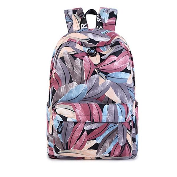 outdoor bags fashion waterproof polyester women backpack multicolor feather printing girls college lapbackpacks lady travel daypacks
outdoor bags fashion waterproof polyester women backpack multicolor feather printing girls college lapbackpacks lady travel daypacks
