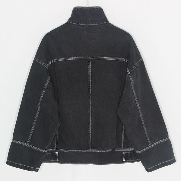 autumn vintage black denim women loose big pocket stand collar long sleeve short jeans jacket coat female chaqueta mujer byk6, Black;brown
autumn vintage black denim women loose big pocket stand collar long sleeve short jeans jacket coat female chaqueta mujer byk6, Black;brown