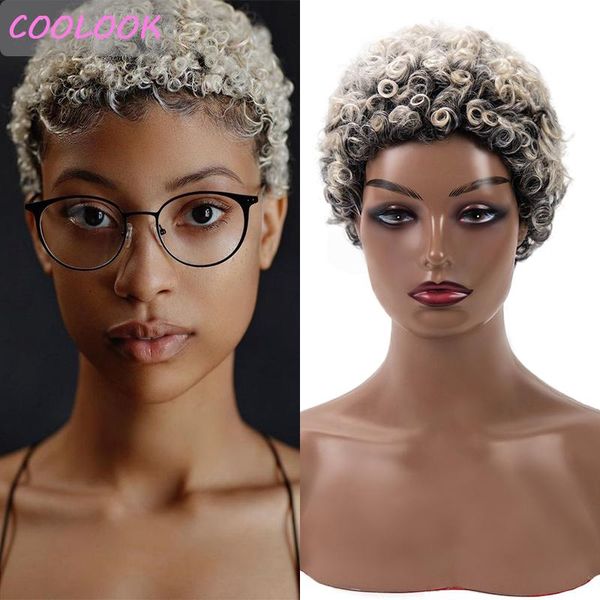 synthetic wigs short afro kinky curly cut for women ombre grey pixie wig african american curls cosplay, Black
synthetic wigs short afro kinky curly cut for women ombre grey pixie wig african american curls cosplay, Black