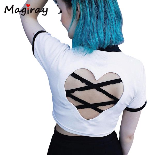 2021 new magiray ulzzang contrast white women casual t-shirt female crop heart cut out backless lace up punk summer c401 61zg
2021 new magiray ulzzang contrast white women casual t-shirt female crop heart cut out backless lace up punk summer c401 61zg