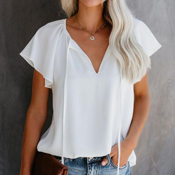 women's blouses & shirts puff sleeve blouse white chiffon summer crop half office lace up bow short elegant woman 2021
women's blouses & shirts puff sleeve blouse white chiffon summer crop half office lace up bow short elegant woman 2021