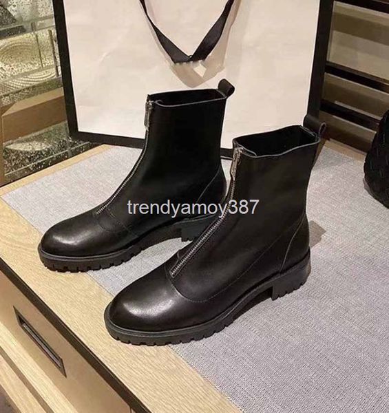 boots middle heel short tube boots front zipper thick autumn and winter korean high women's thin, Black
boots middle heel short tube boots front zipper thick autumn and winter korean high women's thin, Black