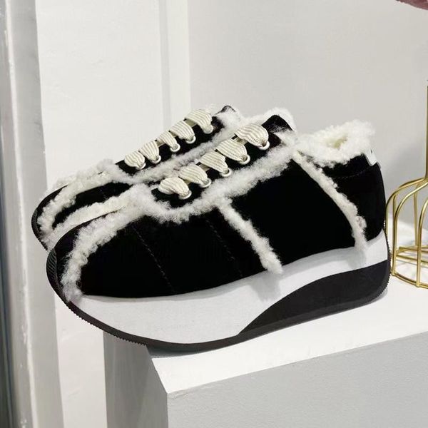 boots winter thick sole fur snow women suede round toe mixed color lace up platform shoes 2021 warm plush lining cotton, Black
boots winter thick sole fur snow women suede round toe mixed color lace up platform shoes 2021 warm plush lining cotton, Black