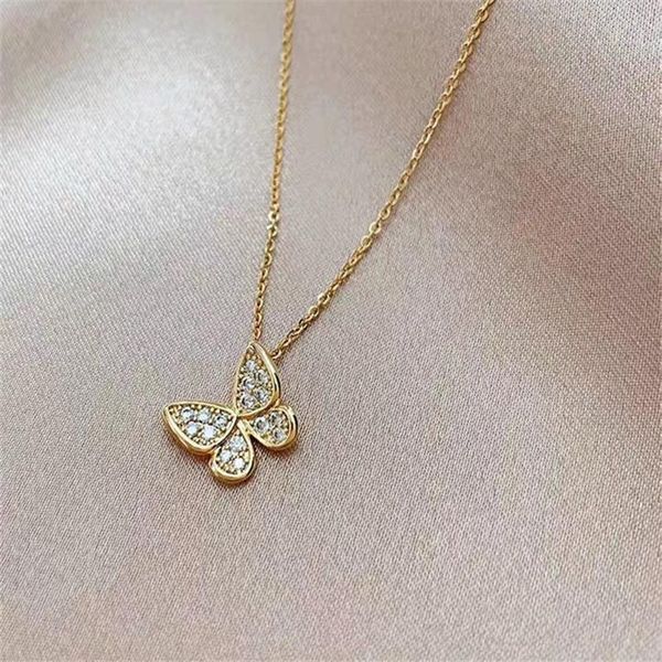 chains creativity trendy rhinestone butterfly chain choker necklace for women gold color simple necklaces jewelry gifts girl, Silver
chains creativity trendy rhinestone butterfly chain choker necklace for women gold color simple necklaces jewelry gifts girl, Silver