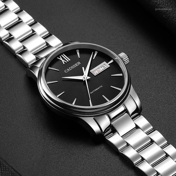 mens watches luxury automatic mechanical watch for men 50m waterproof sapphire japan movement date week male wrist wristwatches, Slivery;brown
mens watches luxury automatic mechanical watch for men 50m waterproof sapphire japan movement date week male wrist wristwatches, Slivery;brown