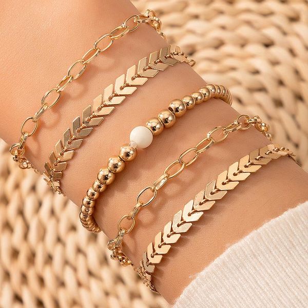 charm bracelets tocona 5pcs/sets charms beaded for women trendy gold color leaf geometry alloy metal adjustable jewelry 15774, Golden;silver
charm bracelets tocona 5pcs/sets charms beaded for women trendy gold color leaf geometry alloy metal adjustable jewelry 15774, Golden;silver