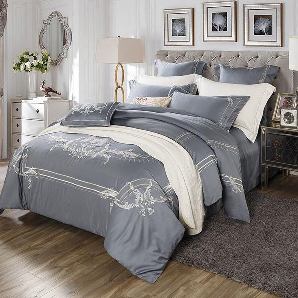 bedding sets luxury egypt cotton europe simple style set embroidery silky duvet cover bed sheet pillowcases size king 4/6pcs
bedding sets luxury egypt cotton europe simple style set embroidery silky duvet cover bed sheet pillowcases size king 4/6pcs