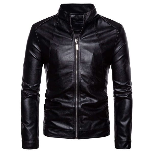 autumn and winter new style stand collar motorcycle wash pu men's leather jacket, Black;brown
autumn and winter new style stand collar motorcycle wash pu men's leather jacket, Black;brown
