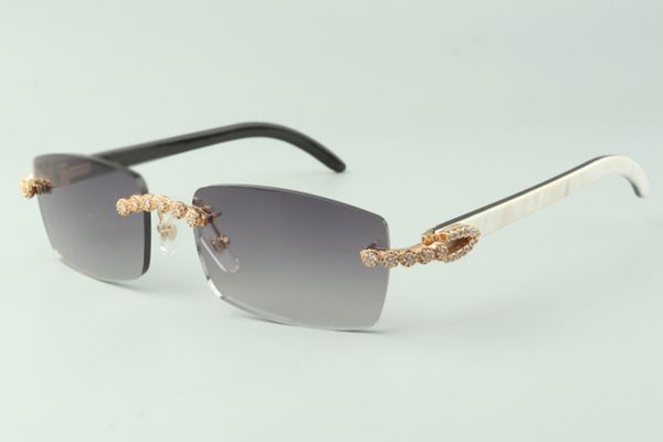 2021 exquisite bouquet diamond sunglasses 3524012 with natural mixed buffalo horn glasses lens 3.0 thickness,size: 18-140 mm, White;black
2021 exquisite bouquet diamond sunglasses 3524012 with natural mixed buffalo horn glasses lens 3.0 thickness,size: 18-140 mm, White;black