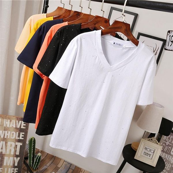 women's t-shirt 2021 white summer t shirt women casual womens tee shirts v-neck tshirt pus size 4xl short sleeve ladies clothings
women's t-shirt 2021 white summer t shirt women casual womens tee shirts v-neck tshirt pus size 4xl short sleeve ladies clothings