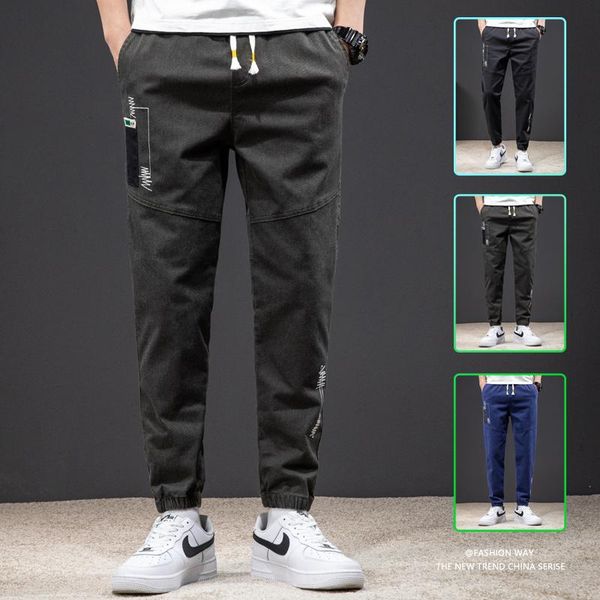 men's pants m-8xl casual spring autumn overalls large size micro-harem cropped trousers plus fat ankle-length, Black
men's pants m-8xl casual spring autumn overalls large size micro-harem cropped trousers plus fat ankle-length, Black