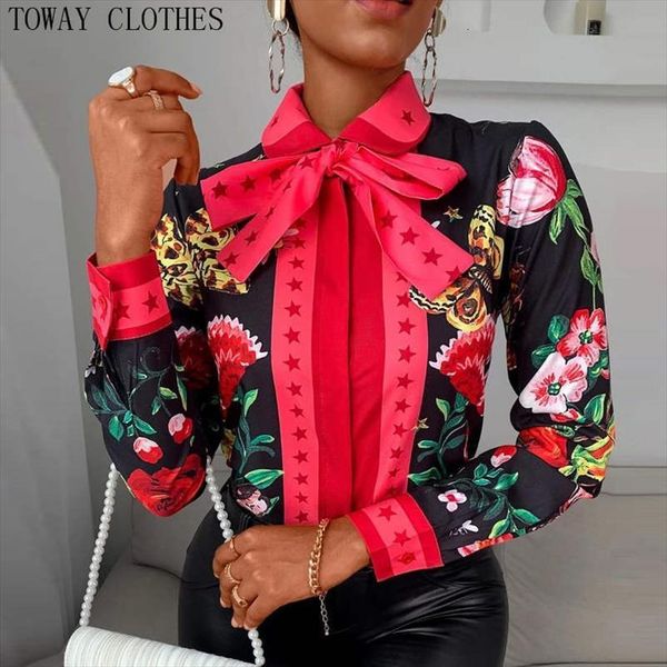 colorblock pre fall tie neck women blouses floral butterfly print long sleeve blouse, White
colorblock pre fall tie neck women blouses floral butterfly print long sleeve blouse, White