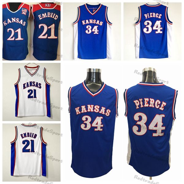 mens vintage kansas jayhawks college basketball jerseys blue home white 34 paul pierce 21 joel embiid stitched shirts s, Black
mens vintage kansas jayhawks college basketball jerseys blue home white 34 paul pierce 21 joel embiid stitched shirts s, Black