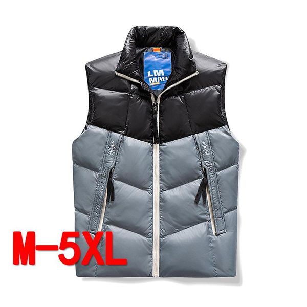 men's vests patchwork duck down vest men winter warm sleeveless parka jacket plus size 4xl 5xl puffer waistcoat clothing, Black;white
men's vests patchwork duck down vest men winter warm sleeveless parka jacket plus size 4xl 5xl puffer waistcoat clothing, Black;white